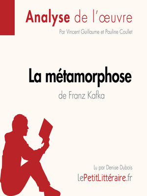 cover image of La Métamorphose de Franz Kafka (Analyse de l'oeuvre)